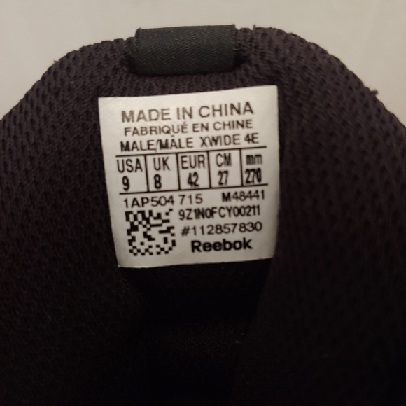 Reebok Quick Chase DXM running Black-Silver Shoe - Picture 6 of 8